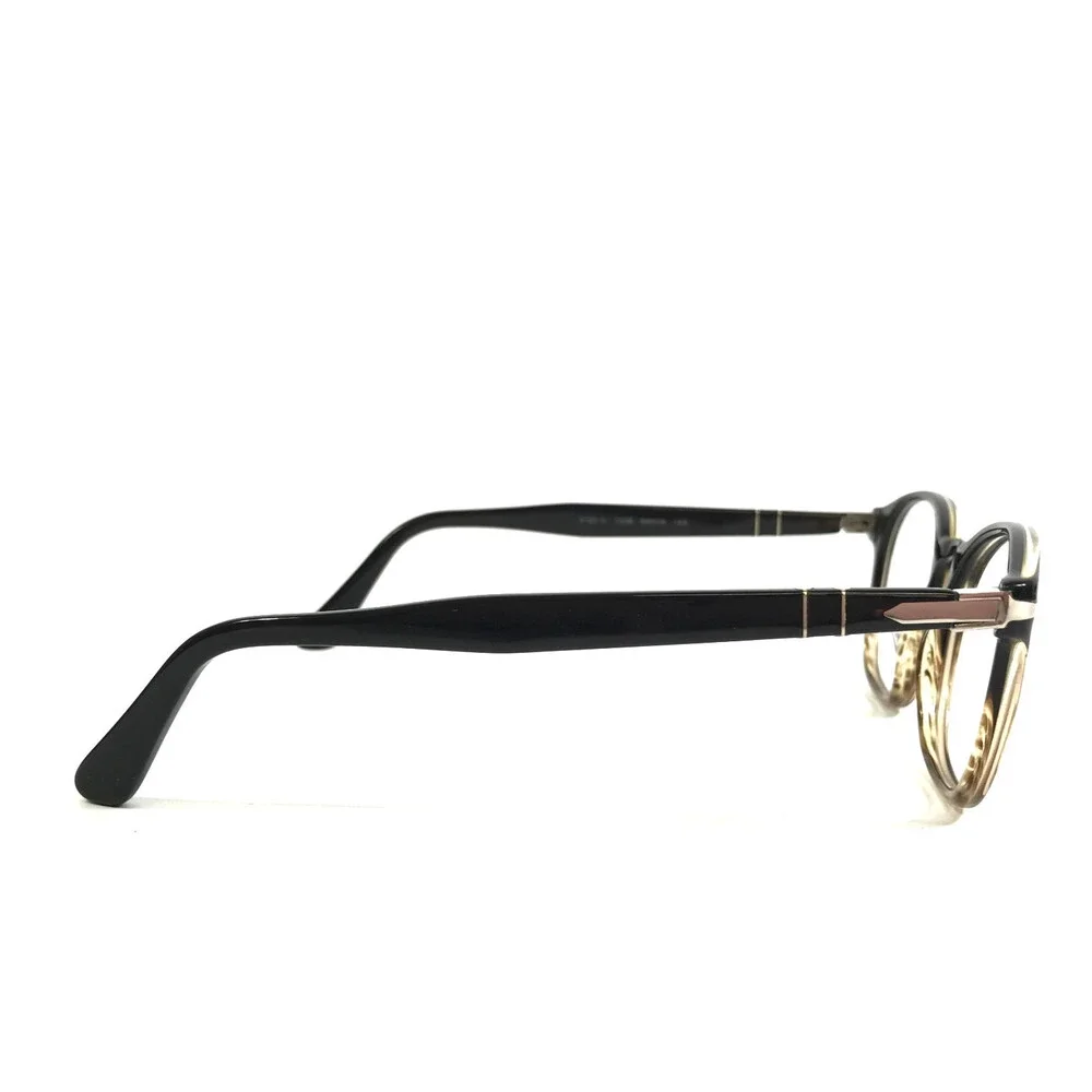 Persol Eyeglasses Frames 3122-V 1026 Brown Striped Brown Silver Logos 50-19-145